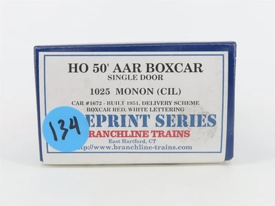 HO Scale Branchline Blueprint Series Kit #1025 CIL Monon 50' Box Car #1672 - Image 1 of 4