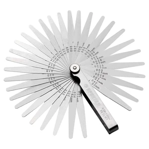 Spurtar Feeler Gauges 0.03-1.00Mm/0.001-0.04" 32 Blades Tapered Feeler Gauge - Picture 1 of 9