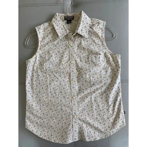 Top sin mangas Polo Ralph Lauren para mujer S algodón floral pradera  - Imagen 1 de 7