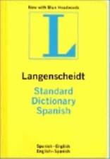 Standard Spanish Dictionary: Spanish-English, English-Spanish (Langensche - GOOD