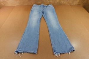 American Eagle Womens 14 Light Wash Stretch Denim High Rise Skinny Kick Jean NWT - Picture 1 of 11