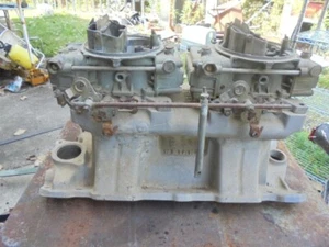 Aluminum Tunnel Ram Intake SBC Weiand 5884 w/ carbs IHRA NHRA RAT ROD Racer - Bild 1 von 12