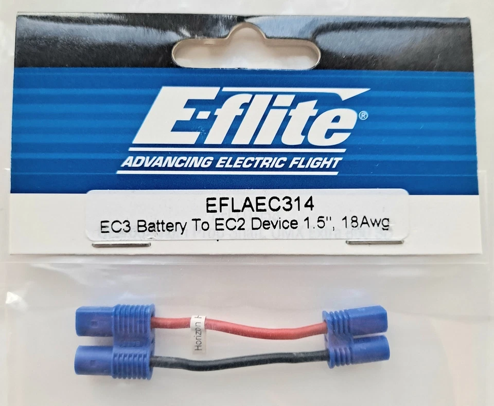 E-Flite 1.5" EC3 Battery to EC2 Device Lead 18 AWG EFLAEC314 - Image 1 of 1