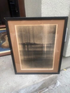 RICHARD FLORSHEIM SIGNED MODERNIST LITHOGRAPH PROVINCETOWN ARTIST - Picture 1 of 18