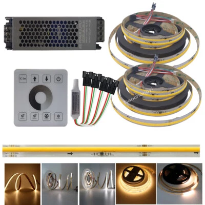 WS2811 COB Running water Flowing led strip light  24V with RF Touch controller - Image 1 of 4