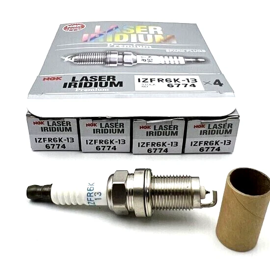 Juego de 4 bujías láser iridio 1,5 L para Honda Fit NGK IZFR6K13 6774 2007-2011 Foto 1 de 1