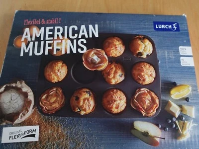 Original Lurch Muffinform 12Stück 33,5cm x 25cm x 3,5cm + Bonus Förmchen bunt - Bild 1 von 4
