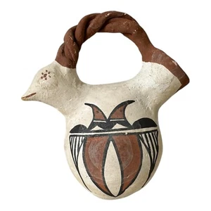 Vintage Native American Acoma Pueblo Pottery Bird Effigy Pot (Signed, Toribio) - Picture 1 of 12
