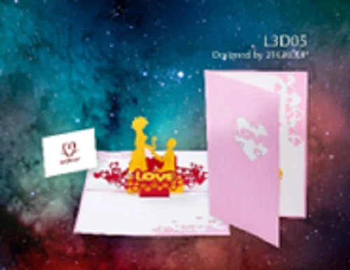 Love Valentines Day Pop up Card Pop-Up Card 3D Popup Greeting Card Free Shipping - Image 1 of 1