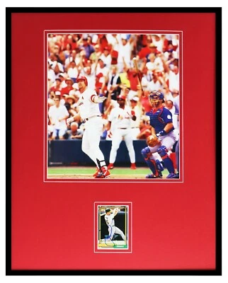 Mark McGwire Signed Signed Framed 16x20 Photo Display JSA Cardinals 61st HR - Image 1 of 2