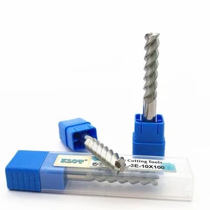 Solid Carbide End Mill For Aluminum 6.5mm-11mm 3-Flute Milling Cutter Bits 50D - Foto 1 di 4