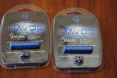 2 packs New HAVOC Dual Trap Blade Retention System Replacement Bands & Collars - Image 1 of 3