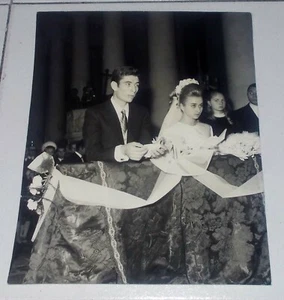 Fotografia FELICE GIMONDI MATRIMONIO Tiziana 1968 - 24x30 Paparazzi Foto Olympia - Picture 1 of 2