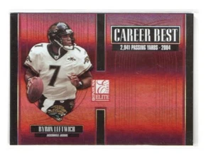 Byron Leftwich 2005 Donruss Elite Career Best Red /1000 Jacksonville JAGUARS - Picture 1 of 1