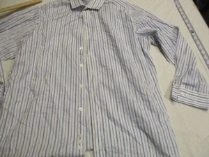 kenneth cole reaction long sleeve button up shirt sz xl 17 34/35 - Picture 1 of 6
