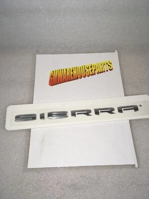 2019 GMC SIERRA 1500 CHROME "SIERRA" TAIL GATE EMBLEM NEW GM #  84287337 - Image 1 of 3