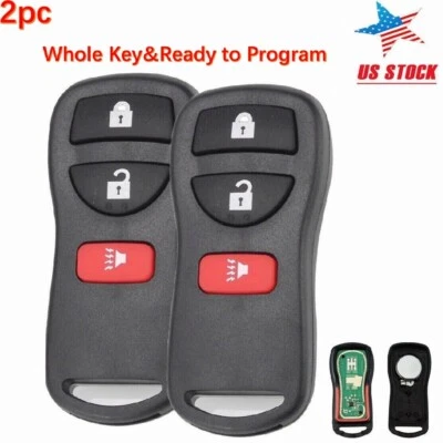 2 For 2003 2004 2005 2006 2007 2008 Infiniti FX35 FX45 QX4 Remote Car Key Fob - Image 1 of 4