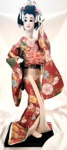 Vintage Japanese Doll Kimono Geisha Maiko Traditional Folk Craft Japan 16" L - Picture 1 of 23