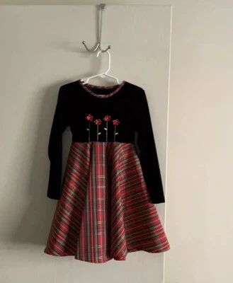 Vestido de vacaciones Good Lad talla 5 usado terciopelo superior Foto 1 de 4