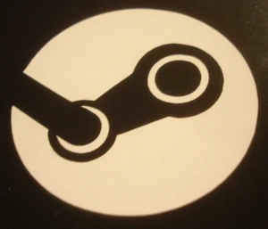 Steam logo vinyl cut sticker - (Small) PC, Game, Valve, Gamer, Laptop (50mm) - Picture 1 of 2