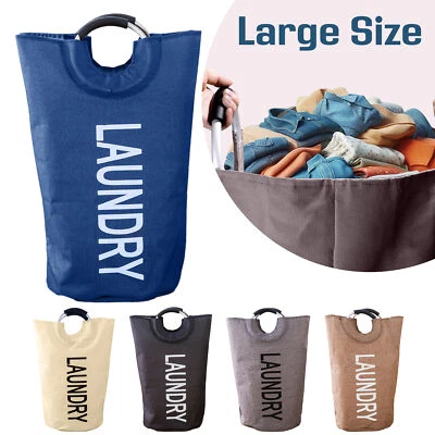 Laundry Basket Geschenkkorb Tasche Kleideraufbewahrung Klappbar Mülleimer Wäsche - Bild 1 von 4
