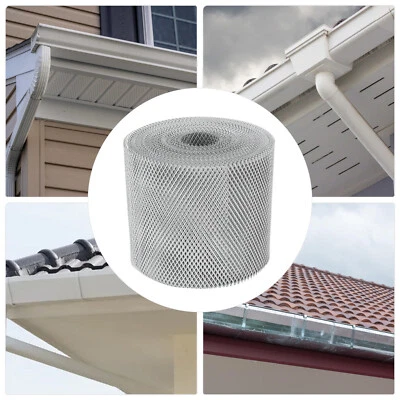 Outdoor Gutter Guard Mesh Cover Mesh Leaf Debris Protection 6 Inch*100 Ft - Image 1 of 4