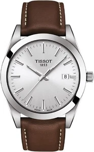 Reloj para hombre Tissot Gentleman esfera plateada de cuarzo T127.410.16.031.01 - Imagen 1 de 3