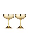Tempa Aurora - Gold Coupe Glass 2 Pack