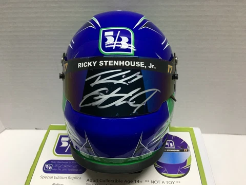 RICKY STENHOUSE JR AUTOGRAPHED NASCAR MINI HELMET #17 FIFTH THIRD BANK 2017 Cover