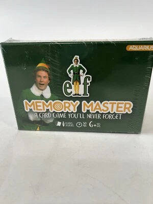 Buddy the Elf Memory Master Game by Aquarius Sealed Age 6+ 4 Players - Image 1 of 4