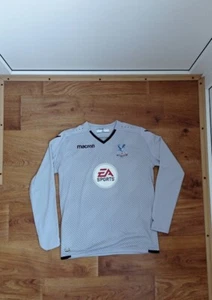 Crystal Palace Jersey 2017-2018 Home Size XS Long Sleeve Shirt Macron - Picture 1 of 5