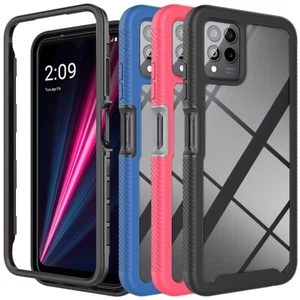 For T-Mobile Revvl 6/6X/Pro 5G Phone Case PC +TPU Transparent Back Cover - Picture 1 of 13