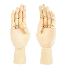  2 Pcs Puppet Hand Lotus Tree Human Body Model Wooden Mannequin Creative Models