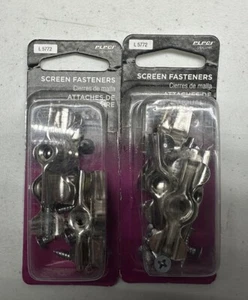 Lot of 12 PLPCI Screen Fasteners Double Wing Flush Clips w/Screws #L5772 Loc#K35 - Picture 1 of 6