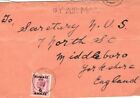 Kuwait Cover Air Mail Gb Overprints Yorks 1950 {Samwells-Covers} 97.5