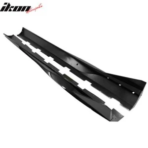 JUPES LATÉRALES - SIDE SKIRTS - NOIR BRILLANT - GLOSS BLACK (2010-2015 CAMARO) - Afbeelding 1 van 7