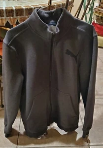 Puma Puma Fleece Full-Zip Jacket Mens Size Medium Warm Cell Casual Athletic Gray - Picture 1 of 7