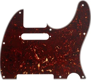 New Tele Pickguard Brown Tortoise 8 Hole 4 Ply for USA style Telecaster Guitar - Picture 1 of 2