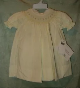 ABITO E COLLANT HOUSE OF HAD SMOCKED TAGLIA 24M NUOVO CON ETICHETTE $62 - Foto 1 di 3