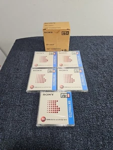 NEW SEALED VTG Box of 5 Sony ZIP Drive Disk 100MB IBM Formatted ZIP-100CF NIB - Afbeelding 1 van 12