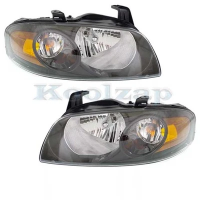 For 04 05 06 Sentra SE-R & Spec V Headlight Headlamp Head Lamp w/Bulb SET PAIR Foto 1 de 4