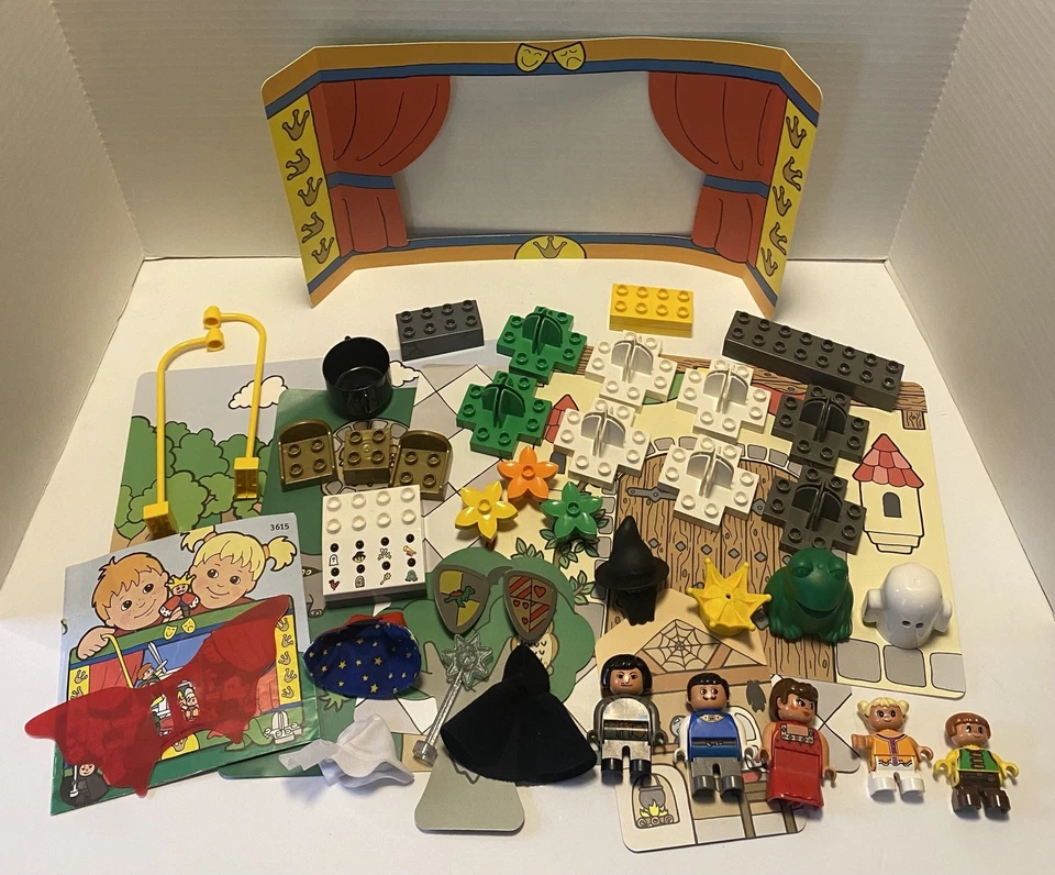 Lego Duplo 3615 Teatro Escenario Historias Faltan pocas piezas Rana Fantasma Bruja 2002 Foto 1 de 4
