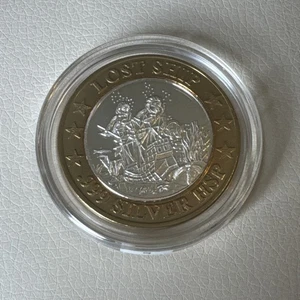 LUXURY CRUISE LOST SHIP  .999 SILVER HSP  Strike  Casino Gaming Token SKU 87 - Picture 1 of 2