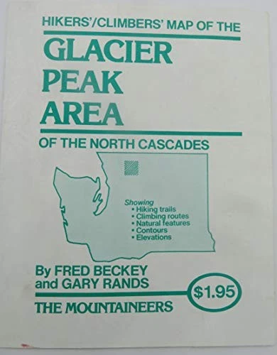 GLACIER PEAK AREA MAP By Fred Beckey **Mint Condition** - Image 1 of 1