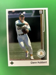 1989 Upper Deck Glenn Hubbard Oakland Athletics #395 - Picture 1 of 2