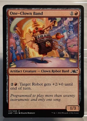 Magic Playset 4x One-Clown Band - Common/Artefakt #117 - Unfinity - EN/NM - Bild 1 von 2
