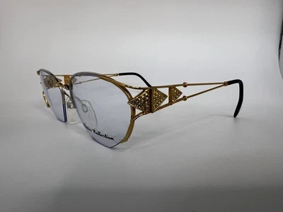Authentic CAVIAR Designer Gold/Silver Tone Eyeglasses Eyewear M1893 S49[]18-140 - Image 1 of 4