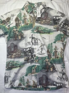 Camisa Reyn Spooner Star Wars Para Hombre Mediana JABBA HUTT HOTH ENDOR YODA HAN NUEVA CON ETIQUETAS - Imagen 1 de 9