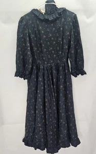 Gebrauchtes Vintage Jaeger Damenkleid Größe 16 Mehrfarbig Blumenmuster - Bild 1 von 12