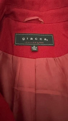 Jaqueta Giacca Gallery & Co vermelha média com seis partes inferiores na frente feminina  - Imagem 1 de 4